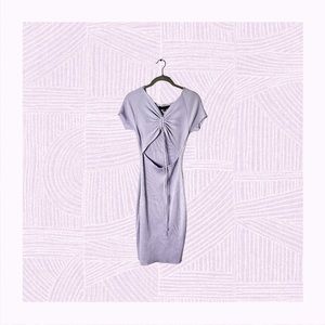 Purple Open stomach dress